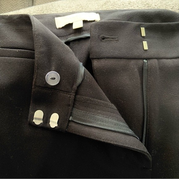 Talbots Black Women's Dress Flat Front Trousers Straight Leg Pants Size 14 - Picture 5 of 13